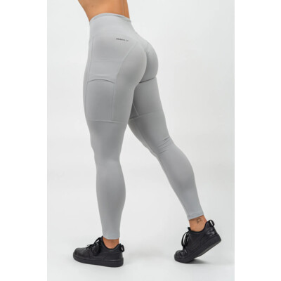 Nebbia Legíny s vysokým pasem LEG DAY GOALS 248 šedá