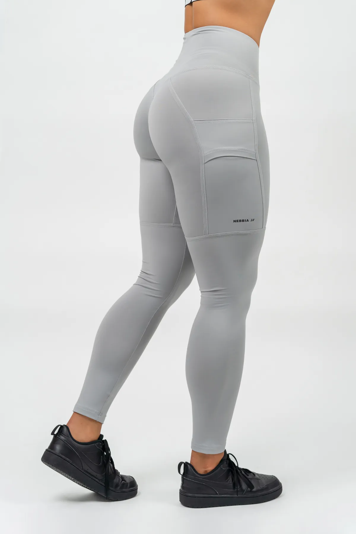 Nebbia High Waisted Leggings LEG DAY GOALS 248 grigio XS