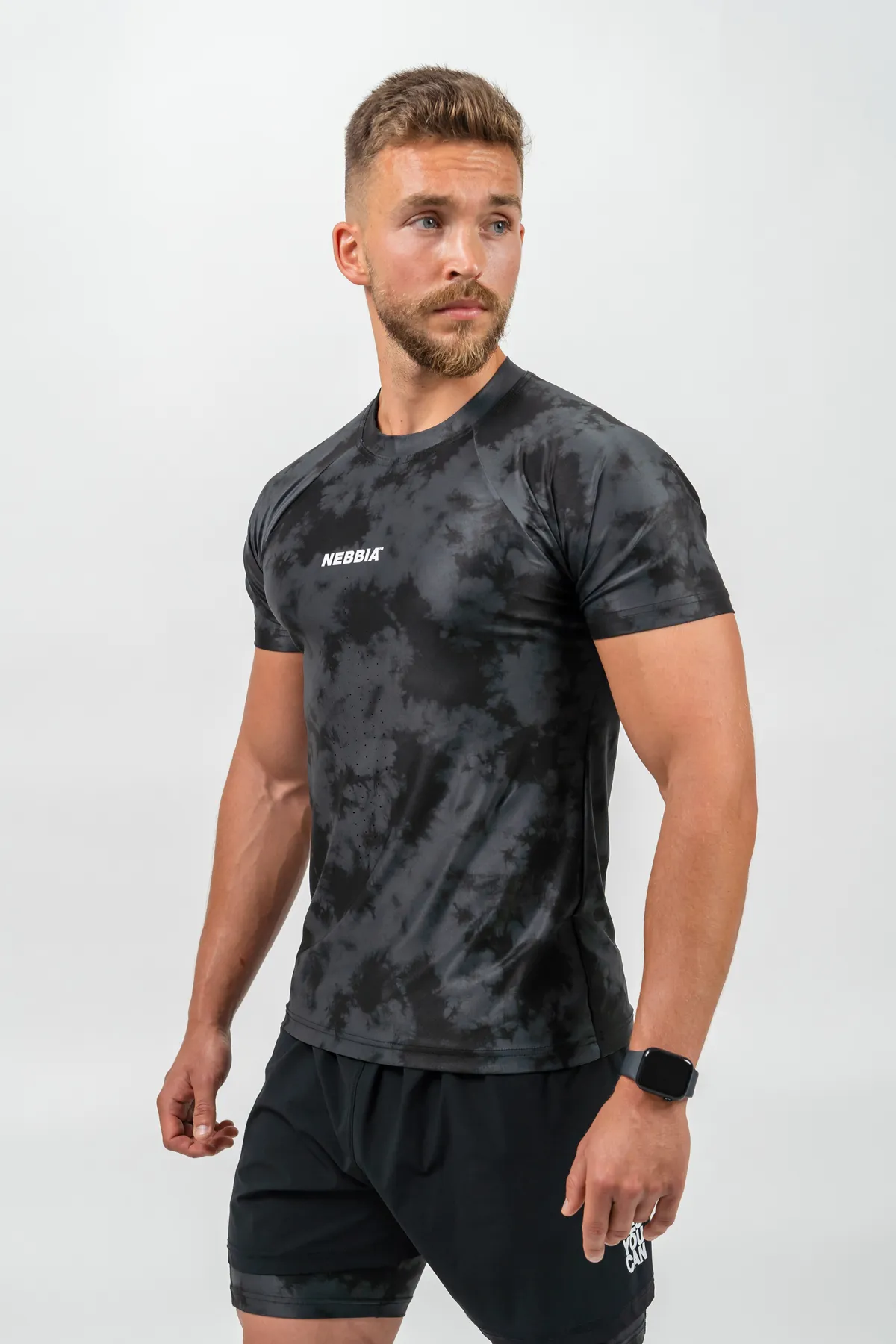 Nebbia Camouflage Compression T-shirt MAXIMUM 338 czarny M