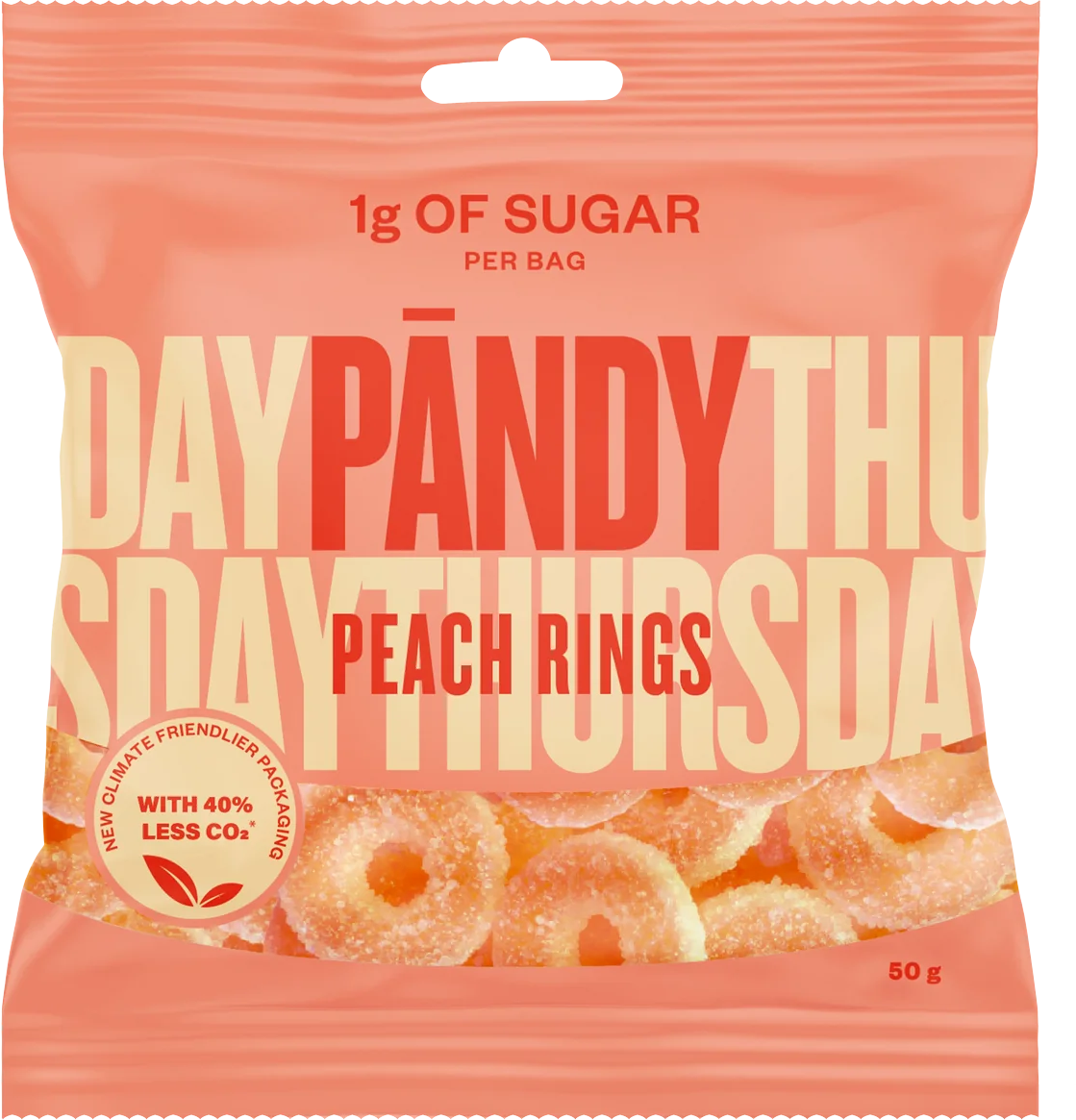PÄNDY Peach Rings 50 g peach rings