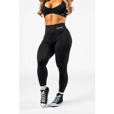 Nebbia High Waisted Push-Up Leggings TOTALLY SEAMLESS 303 črna
