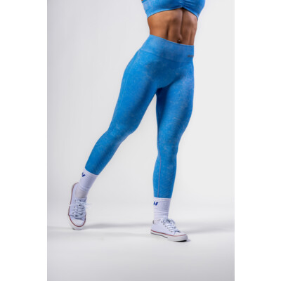 Nebbia Bezešvé push-up legíny s vysokým pasem TOTALLY SEAMLESS 303 modrá