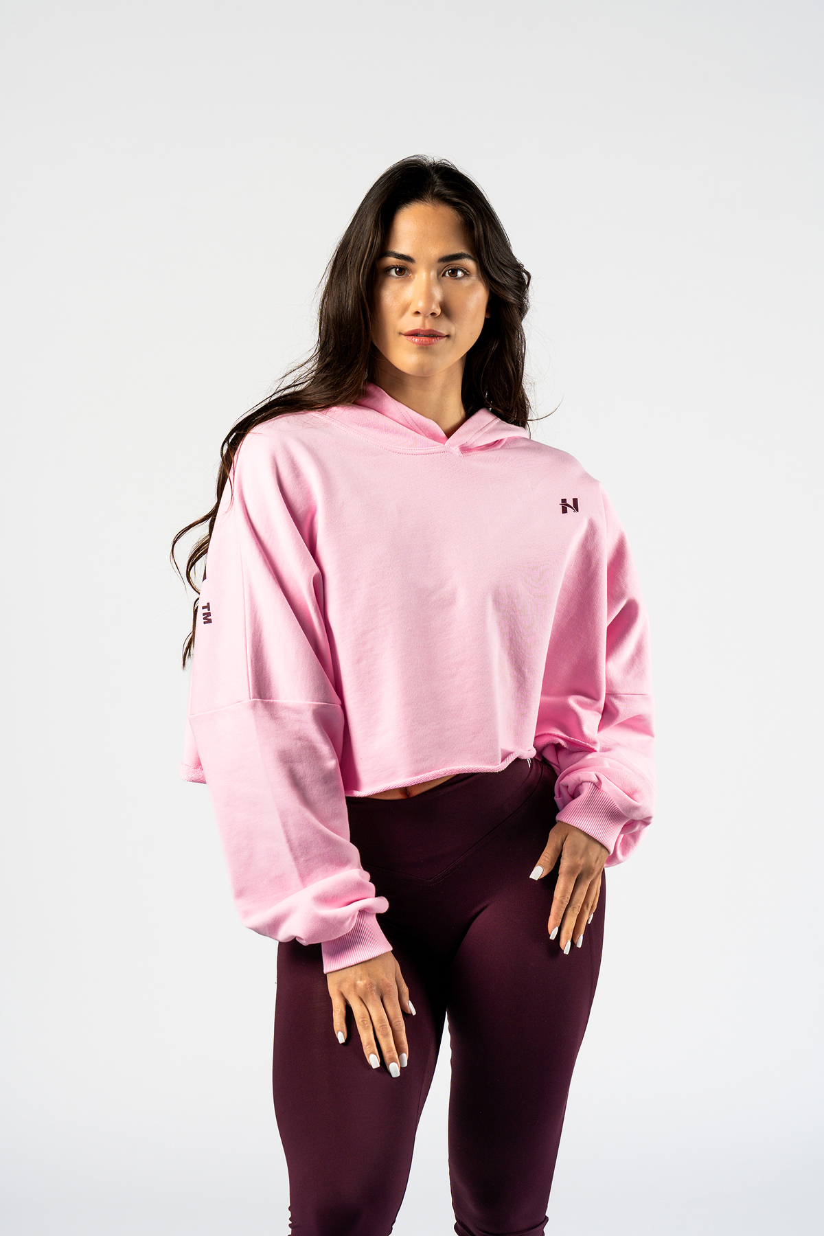 Nebbia Oversized Hoodie OWN YOUR POWER 433 różowy XS / S