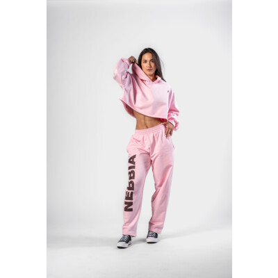 Nebbia Loose-Fit Baggy Pants BOYFRIEND STYLE 432 pink