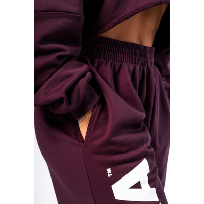 Nebbia Loose-Fit Baggy Pants BOYFRIEND STYLE 432 dark red