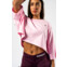 Nebbia Oversized Cropped Tee JUST FLOW 431 pink