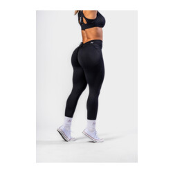 Nebbia V-Cut Lace-Up Sculpting Leggings OWN YOUR POWER 426 black