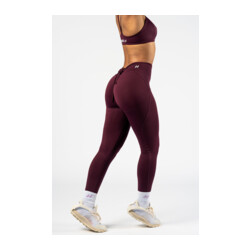Nebbia V-Cut Lace-Up Sculpting Leggings OWN YOUR POWER 426 dark red