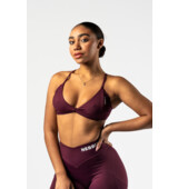 Nebbia Medium-Support Sports Bra TWIST-KNOT 423 rouge foncé