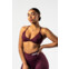 Nebbia Medium-Support Sports Bra TWIST-KNOT 423 dark red