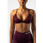 Nebbia Medium-Support Sports Bra TWIST-KNOT 423 dark red