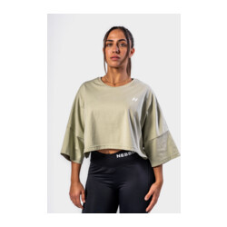 Nebbia Oversized Cropped Tee JUST FLOW 431 light green