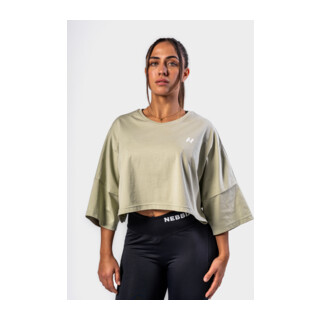 Nebbia Oversized Cropped Tee JUST FLOW 431 light green