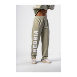Nebbia Loose-Fit Baggy Pants BOYFRIEND STYLE 432 light green