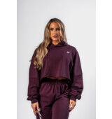 Nebbia Oversized Hoodie OWN YOUR POWER 433 temno rdeča
