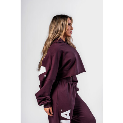 Nebbia Oversized Hoodie OWN YOUR POWER 433 dark red
