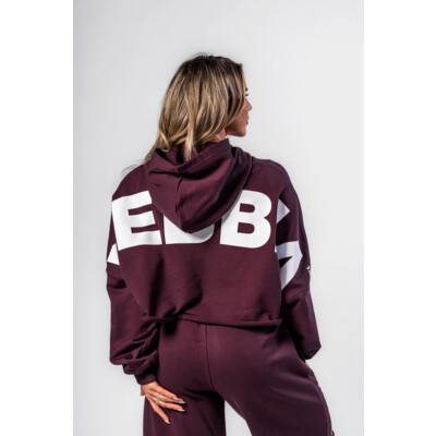 Nebbia Oversized Hoodie OWN YOUR POWER 433 dark red