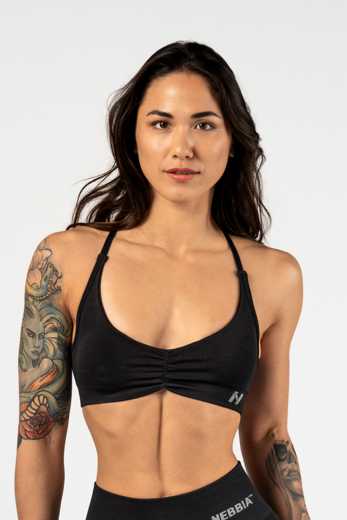 Nebbia Medium-Support Sports Bra TOTALLY SEAMLESS 305 czarny M