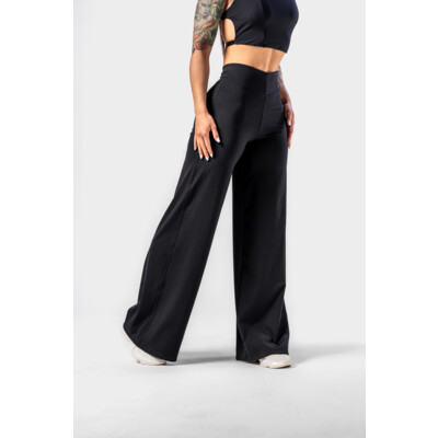 Nebbia Deni x NEBBIA High-waist Flared Pants 312 black
