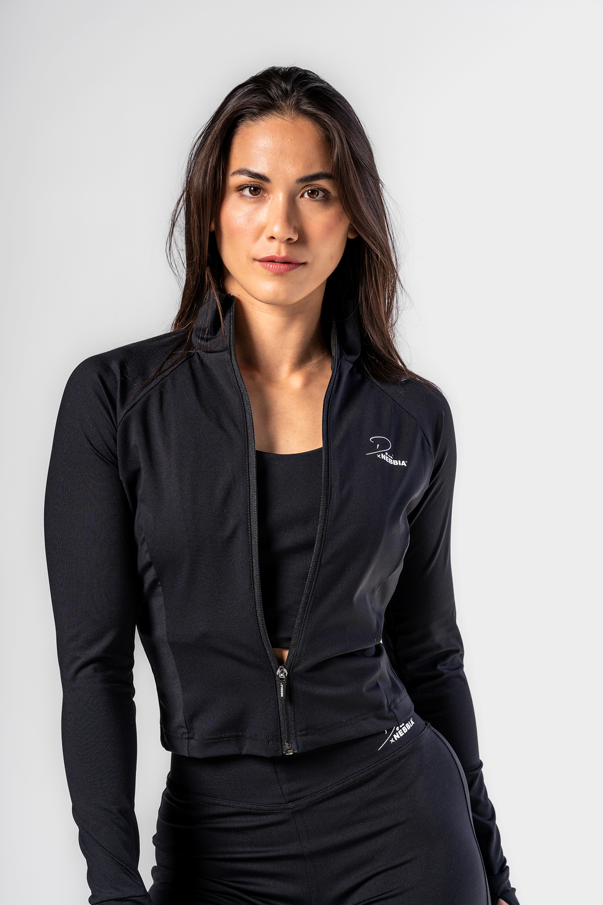 Nebbia Deni x NEBBIA Fitness Zip Tracktop 314 czarny XS
