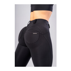 Nebbia Bubble Butt Pants 2.0 MAXIMUM PUSH-UP 306 črna