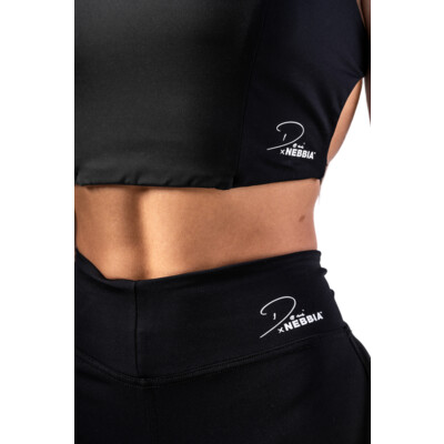 Nebbia Deni x NEBBIA Sports Crop Tank 309 black
