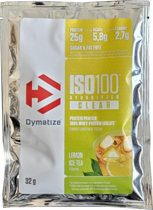 Dymatize ISO100 Hydrolyzed Clear 32-33 g tè freddo al limone