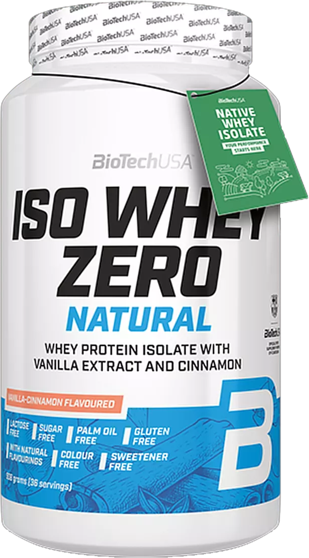 BioTech USA Iso Whey Zero Natural 908 g vanilja-kaneli