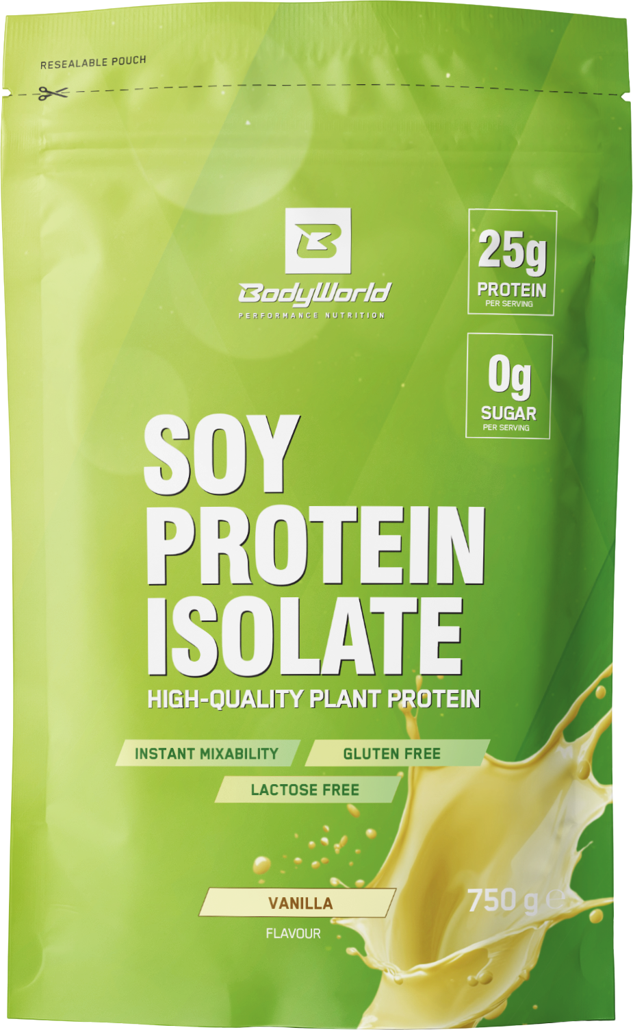 BodyWorld Soy Protein Isolate 750 g vaniglia