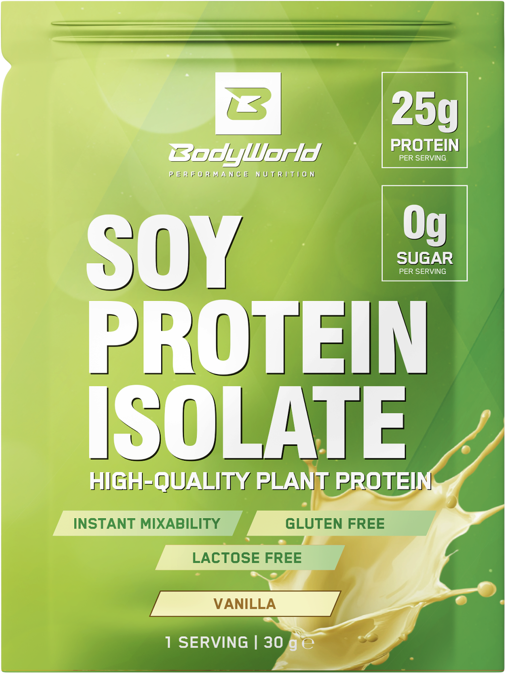 BodyWorld Soy Protein Isolate 30 g vanilja