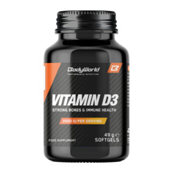 BodyWorld Vitamin D3 2000 IU 120 capsules
