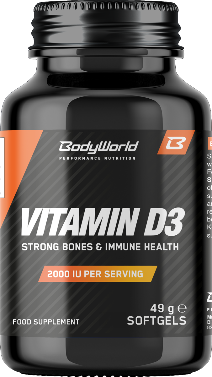 BodyWorld Vitamin D3 2000 IU 120 kapsúl