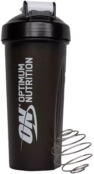 Optimum Nutrition Shaker Plus 600 ml preto transparente