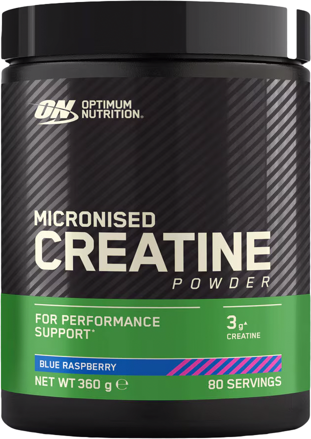 Optimum Nutrition Micronized Creatine Powder 360 g lampone blu