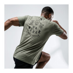 BodyWorld Men's T-shirt Now Or Never sage