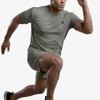 BodyWorld Men's T-shirt Now Or Never sage