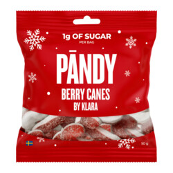 PÄNDY Berry Canes By Klara 50 g