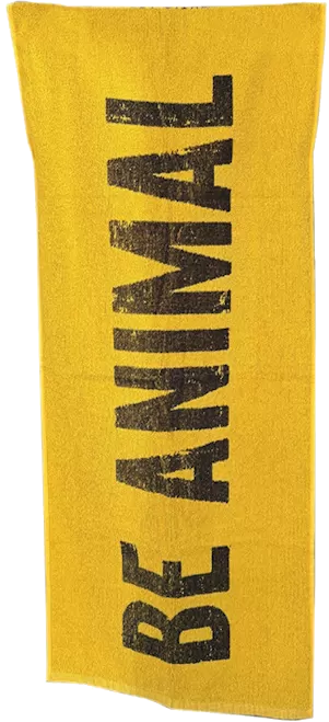 Levně Universal Animal Gym Towel 100 x 50 cm žlutá