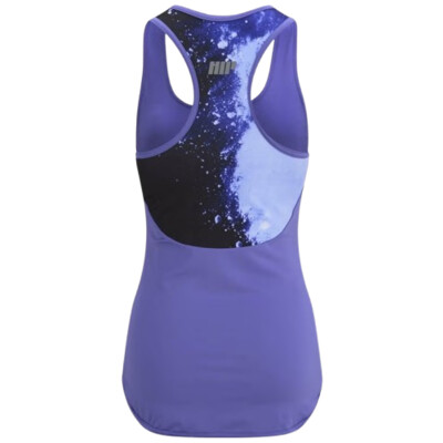 MyProtein Women's Racer Back Scoop Vest purple graffiti