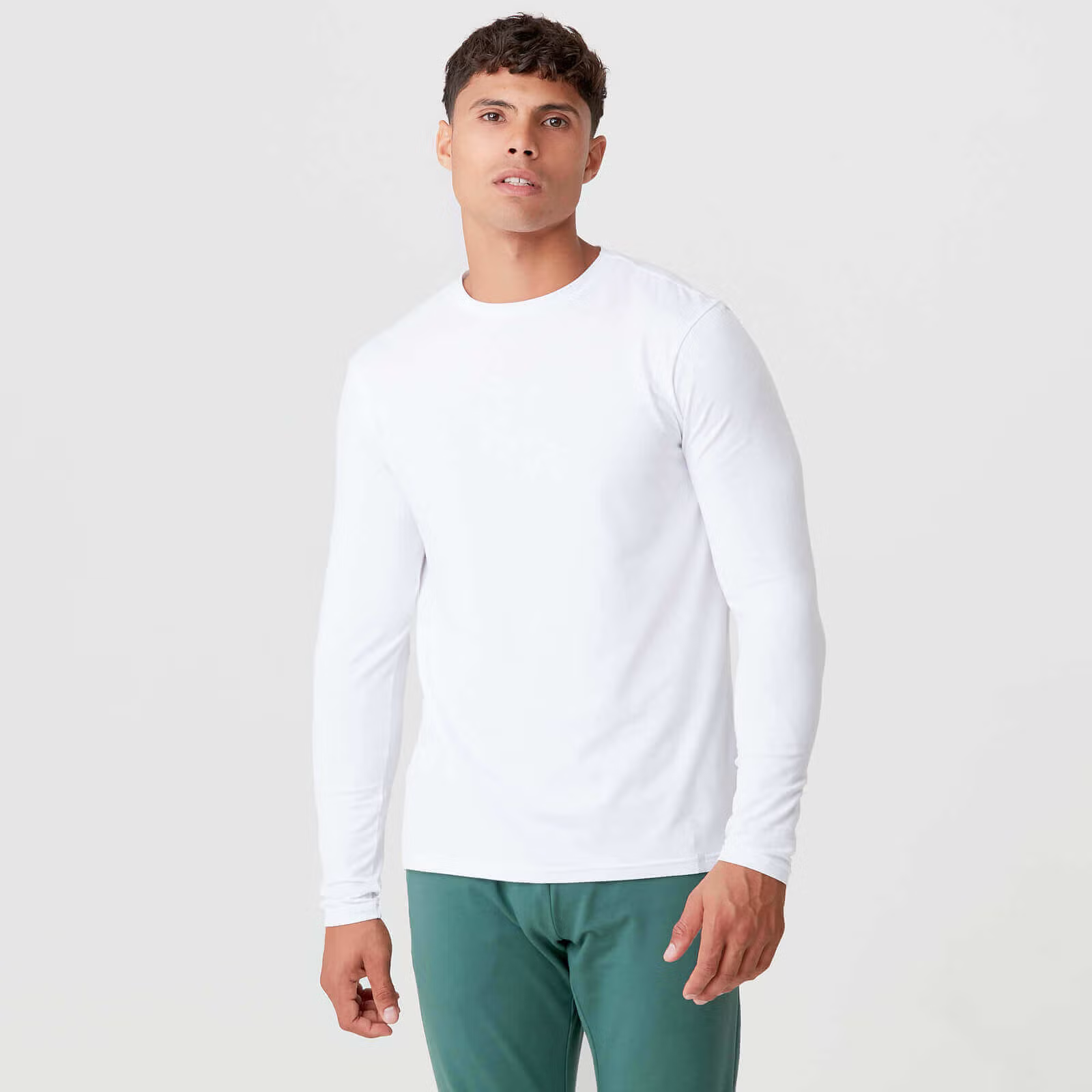MyProtein Mens Luxe Classic Long Sleeve Crew vit XL
