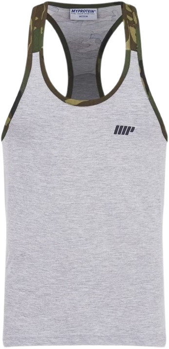 Levně MyProtein Pánske tielko Camo šedé XXL