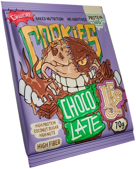 LifeLike Cookies 70 g kešu, kokos a bílá čokoláda