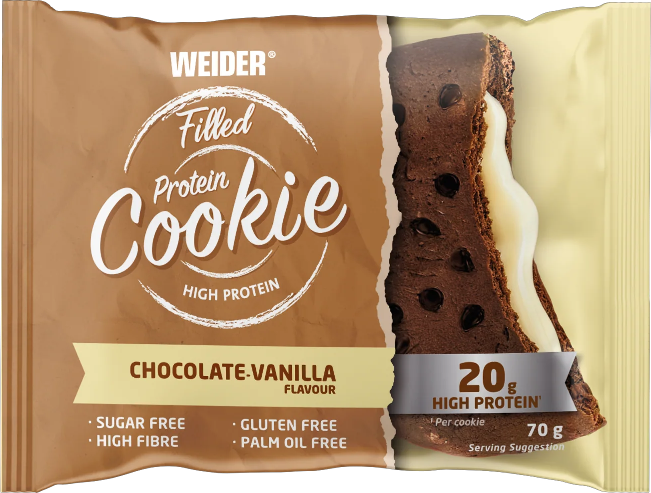 Weider Filled Protein Cookie 70 g trojitá čokoláda