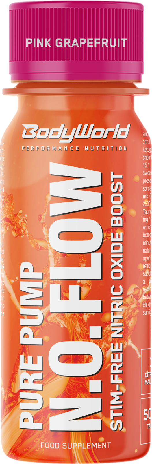 BodyWorld N.O. Flow 80 ml růžový grapefruit