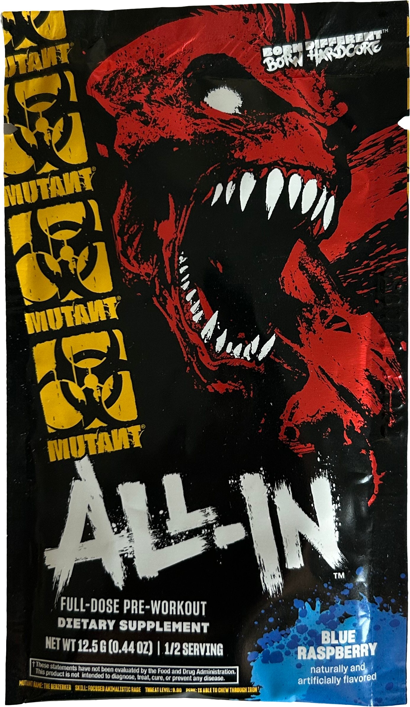 Mutant All-In 12,5 g modrá malina