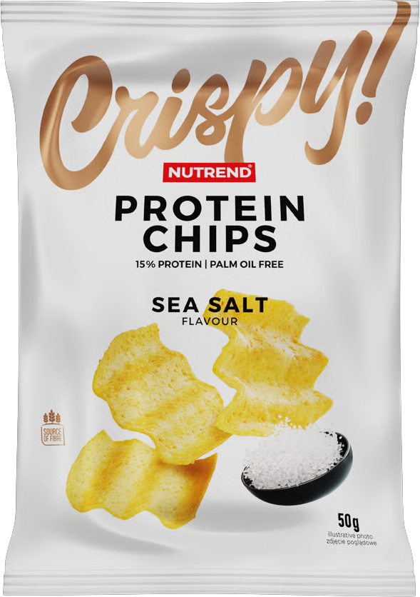 Nutrend Crispy! Protein Chips 50 g zakysaná smetana-cibule