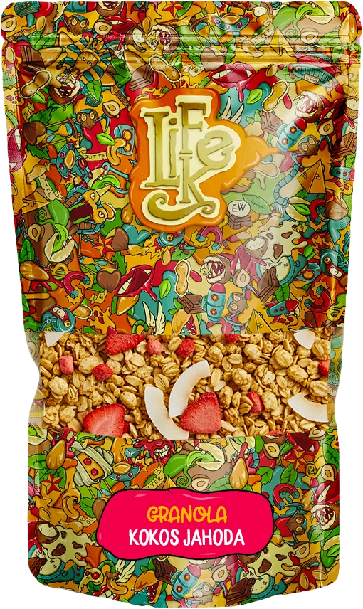LifeLike Granola Kokos Jahoda 400 g kokos-jahoda