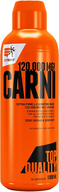 Extrifit Carni Liquid 120000 mg 1000 ml mrożona herbata brzoskwiniowa