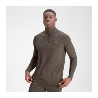 MyProtein Men's Essentials 1/4 Zip dark olive