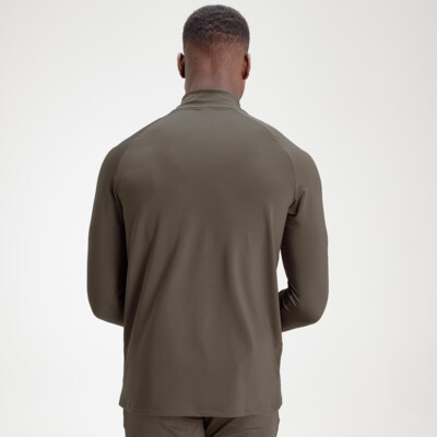 MyProtein Men's Essentials 1/4 Zip dark olive